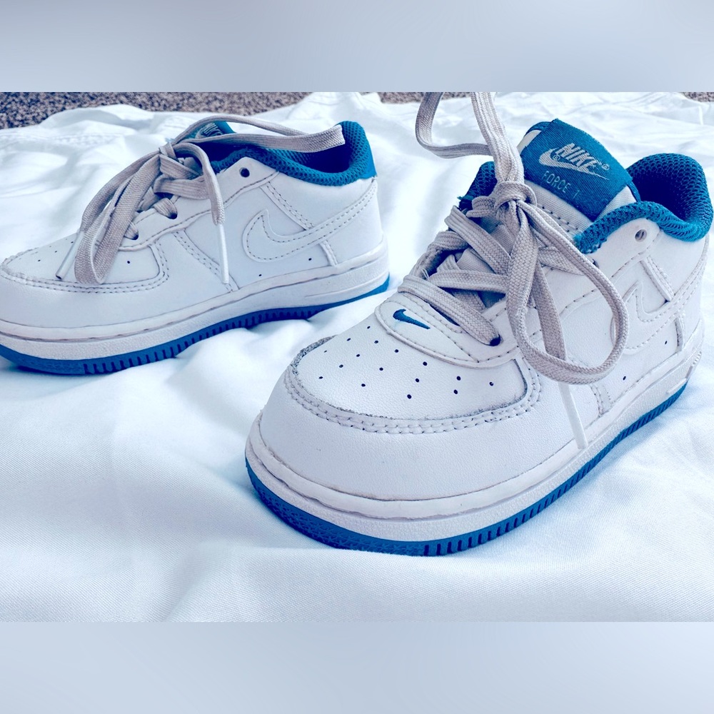 Nike Air Force 1 TD white light photo blue
